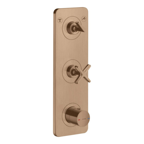 hansgrohe Fertigset Axor Citterio E UP-Thermostat 380x120mm, m Pl., brush. r gol