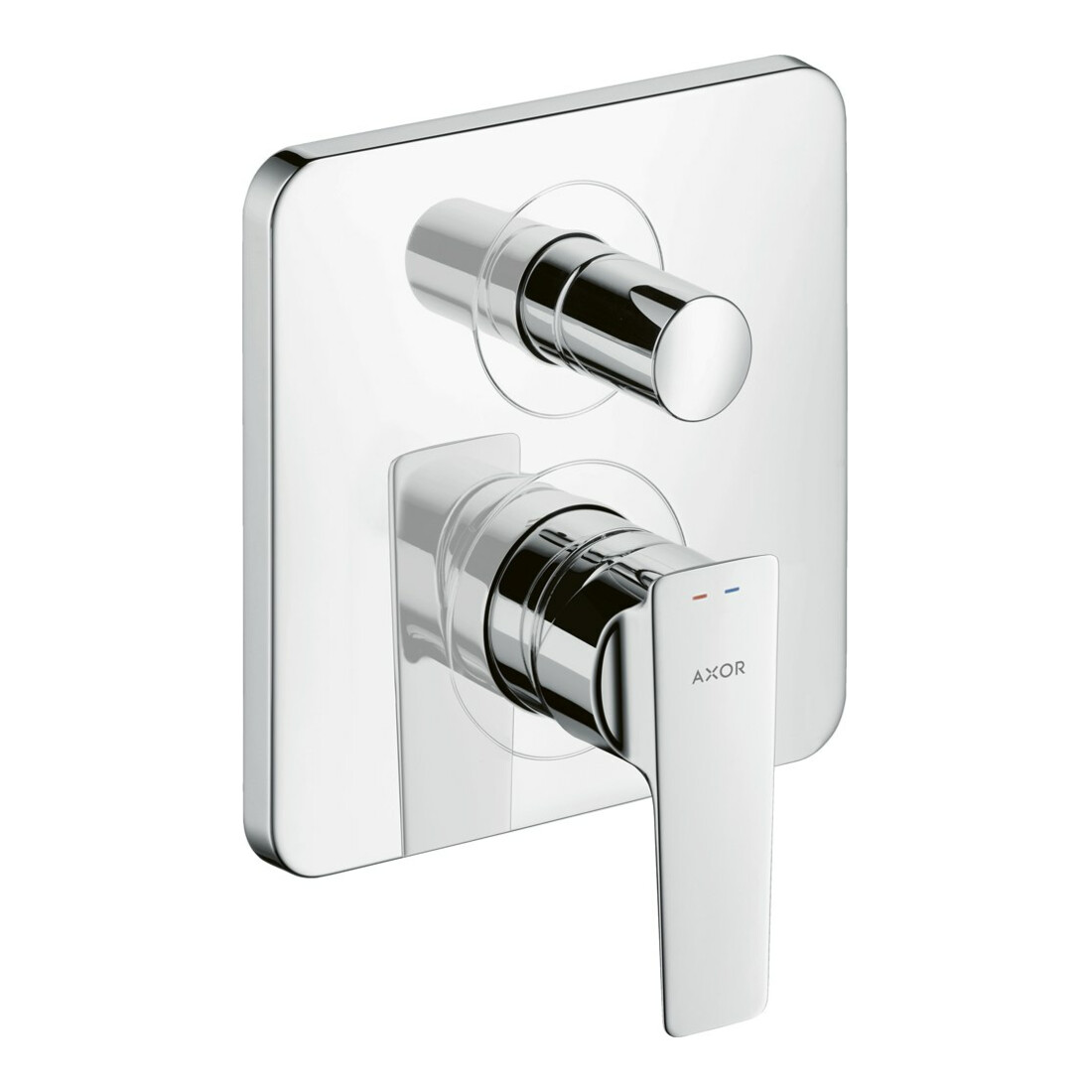 hansgrohe Fertigset Axor Citterio E UP-Wannen-Einhebelmischer, brushed nickel