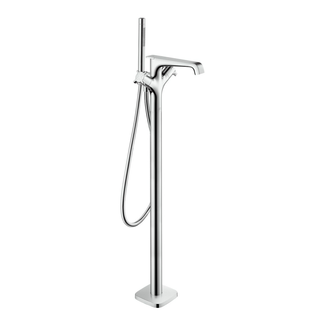 hansgrohe Fertigset Axor Citterio E Wannen-Thermostat, bodensteh., Ausl. 190mm, chr