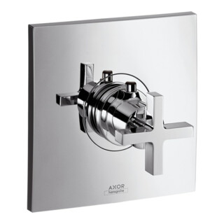 hansgrohe Fertigset Axor Citterio HF UP-Thermostat, mit Kreuzgriff, chrom