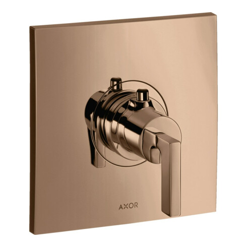 hansgrohe Fertigset Axor Citterio HF UP-THM, m Hebelgriff, polished red gold
