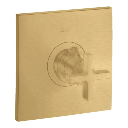 hansgrohe Fertigset Axor Citterio HF UP-THM, m Kreuzgriff, brushed gold optic