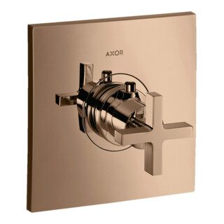 hansgrohe Fertigset Axor Citterio HF UP-THM, m Kreuzgriff, polished red gold