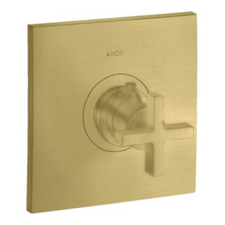 hansgrohe Fertigset Axor Citterio HF UP-THM, mit Kreuzgriff, brushed brass