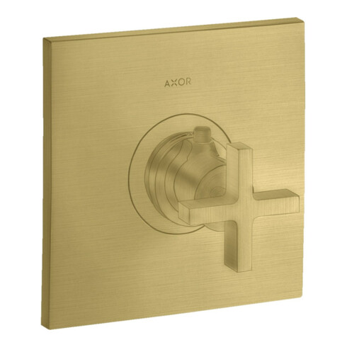 hansgrohe Fertigset Axor Citterio HF UP-THM, mit Kreuzgriff, brushed brass