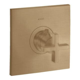 hansgrohe Fertigset Axor Citterio HF UP-THM, mit Kreuzgriff, brushed bronze