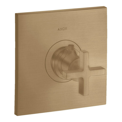 hansgrohe Fertigset Axor Citterio HF UP-THM, mit Kreuzgriff, brushed bronze