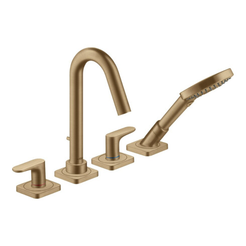 hansgrohe Fertigset Axor Citterio M 4-L-BW-Rand-Arm, A 135mm, brush. bron