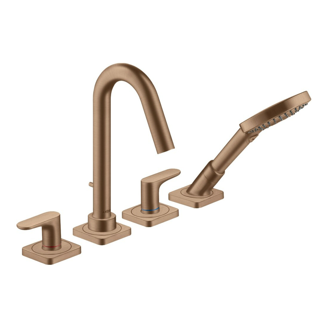 hansgrohe Fertigset Axor Citterio M 4-L-BW-Rand-Arm, A 135mm, brush. r gol