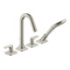 hansgrohe Fertigset Axor Citterio M 4-L-BW-Rand-Arm, A 135mm, Edelstahl-Optik-1