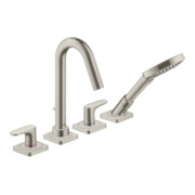 hansgrohe Fertigset Axor Citterio M 4-L-BW-Rand-Arm, A 135mm, Edelstahl-Optik