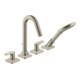 hansgrohe Fertigset Axor Citterio M 4-L-BW-Rand-Arm, Ausl. 135mm, brush. ni.-1