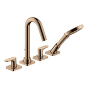 hansgrohe Fertigset Axor Citterio M 4-L-BW-Rand-Arm, Ausl. 135mm, pol. r gol