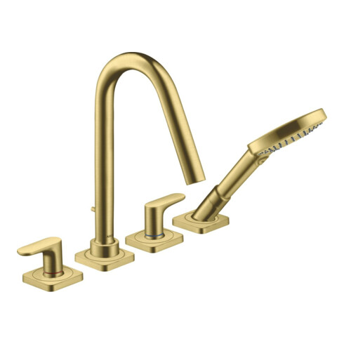 hansgrohe Fertigset Axor Citterio M 4-L-Fliese-Ar, A 190mm, Ros, brush. br