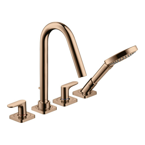 hansgrohe Fertigset Axor Citterio M 4-L-Fliese-Ar, A 190mm, Ros, pol. r gol