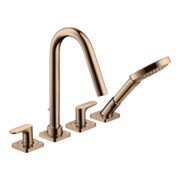 hansgrohe Fertigset Axor Citterio M 4-L-Fliese-Ar, A 190mm, Ros, pol. r gol