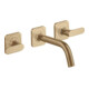hansgrohe Fertigset Axor Citterio M UP-3-Loch-Waschtischarmatur, A 166mm, Ro, brush. bron-1