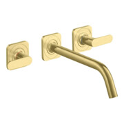 hansgrohe Fertigset Axor Citterio M UP-3-Loch-Waschtischarmatur, A 226mm, Ros, brush. br