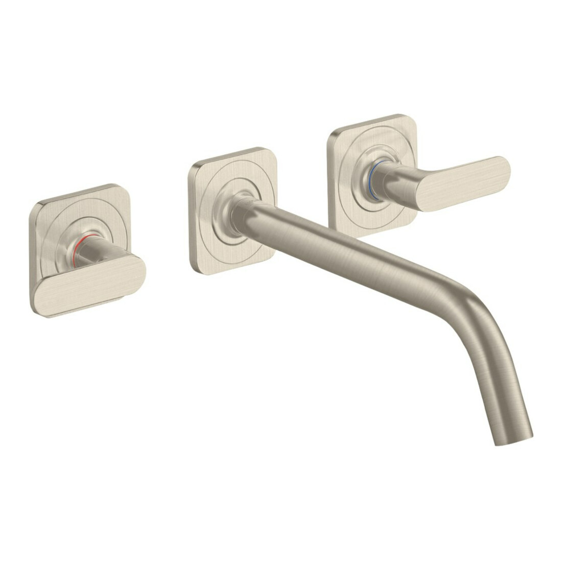 hansgrohe Fertigset Axor Citterio M UP-3-Loch-Waschtischarmatur, A 226mm, Ros, brush. ni.