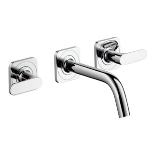 hansgrohe Fertigset Axor Citterio M UP-3-Loch-Waschtischarmatur, Ausl. 166mm, Ros., chr