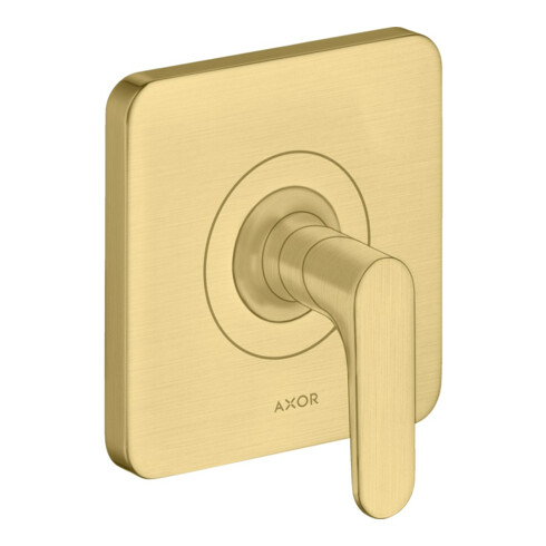 hansgrohe Fertigset Axor Citterio M UP-Absperrvtl., m Hebel, brush. gol opt