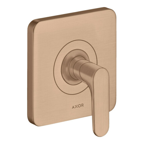 hansgrohe Fertigset Axor Citterio M UP-Absperrvtl., m Hebel, brush. red gold