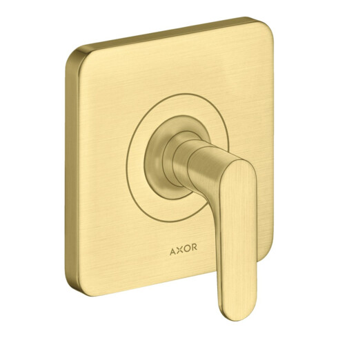 hansgrohe Fertigset Axor Citterio M UP-Absperrvtl., m Hebel, brushed brass