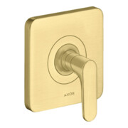 hansgrohe Fertigset Axor Citterio M UP-Absperrvtl., m Hebel, brushed brass