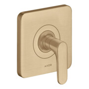 hansgrohe Fertigset Axor Citterio M UP-Absperrvtl., m Hebel, brushed bronze