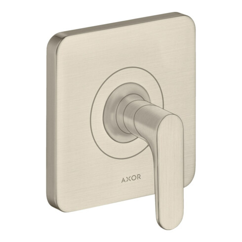 hansgrohe Fertigset Axor Citterio M UP-Absperrvtl., m Hebel, brushed nickel
