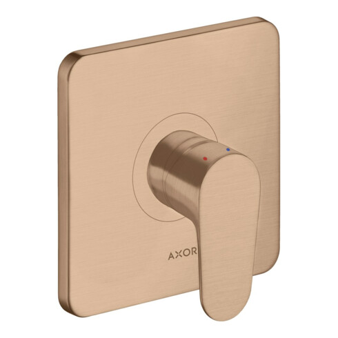 hansgrohe Fertigset Axor Citterio M UP-Brause-Einhebelmischer, 1 Verbr., brush. red gold