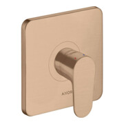 hansgrohe Fertigset Axor Citterio M UP-Brause-Einhebelmischer, 1 Verbr., brush. red gold