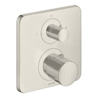 hansgrohe Fertigset Axor Citterio M UP-THM, m Ab- + Um-V, Edelstahl-Optik