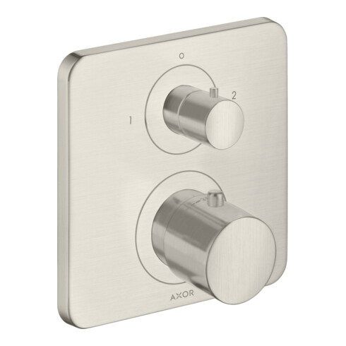hansgrohe Fertigset Axor Citterio M UP-THM, m Ab- + Um-V, Edelstahl-Optik