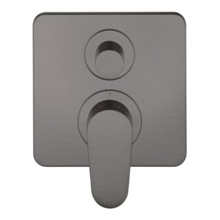 hansgrohe Fertigset Axor Citterio M UP-Wannen-Einhebelmischer, brushed black chrome