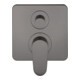 hansgrohe Fertigset Axor Citterio M UP-Wannen-Einhebelmischer, brushed black chrome-1