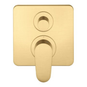 hansgrohe Fertigset Axor Citterio M UP-Wannen-Einhebelmischer, brushed gold optic