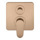 hansgrohe Fertigset Axor Citterio M UP-Wannen-Einhebelmischer, brushed red gold-1