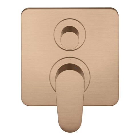 hansgrohe Fertigset Axor Citterio M UP-Wannen-Einhebelmischer, brushed red gold