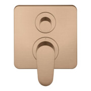 hansgrohe Fertigset Axor Citterio M UP-Wannen-Einhebelmischer, brushed red gold