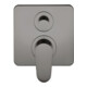 hansgrohe Fertigset Axor Citterio M UP-Wannen-Einhebelmischer, polished black chrome-1