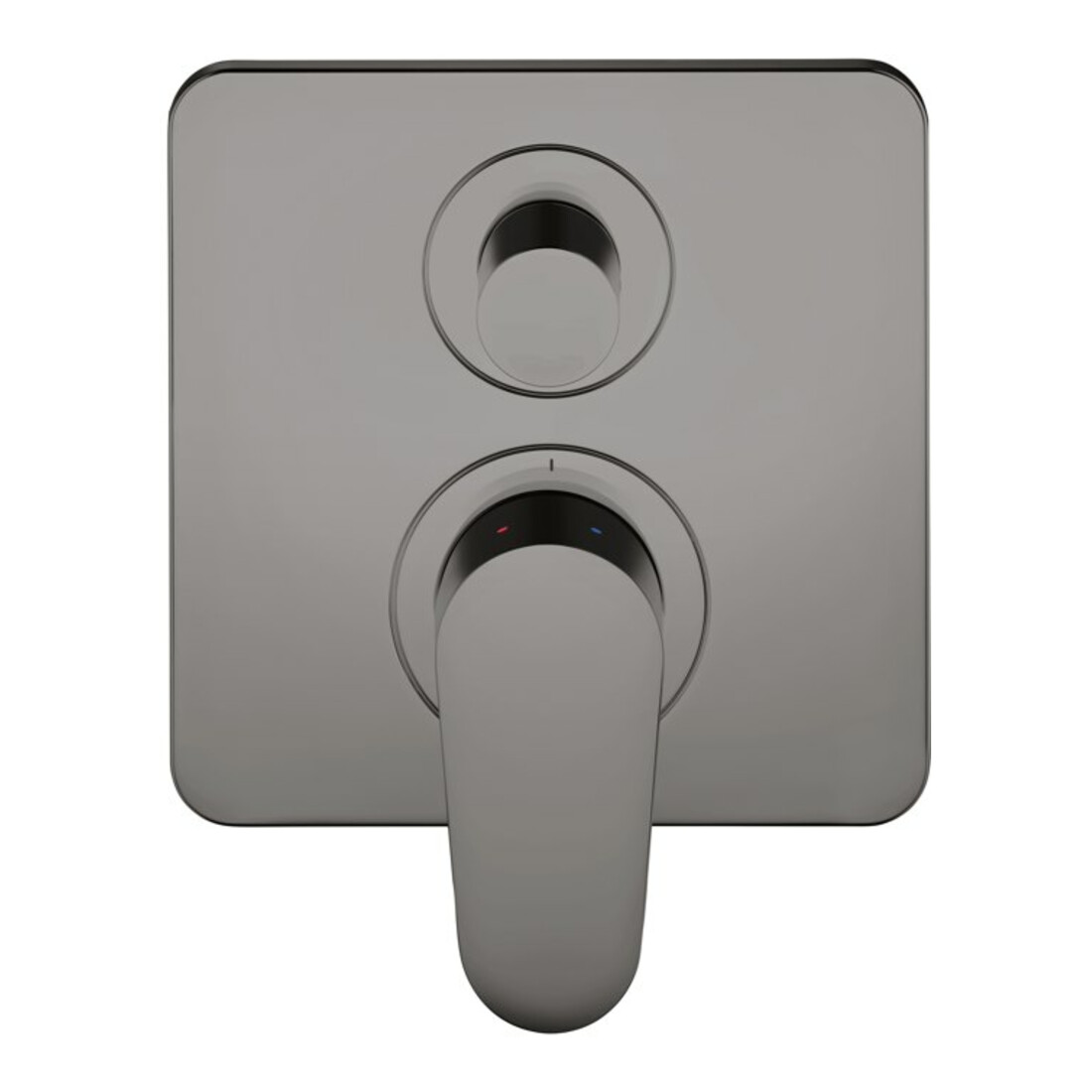 hansgrohe Fertigset Axor Citterio M UP-Wannen-Einhebelmischer, polished black chrome