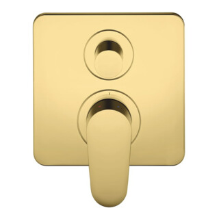 hansgrohe Fertigset Axor Citterio M UP-Wannen-Einhebelmischer, polished gold optic