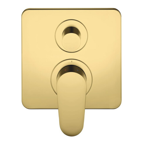 hansgrohe Fertigset Axor Citterio M UP-Wannen-Einhebelmischer, polished gold optic