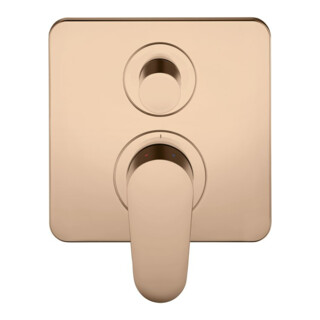 hansgrohe Fertigset Axor Citterio M UP-Wannen-Einhebelmischer, polished red gold