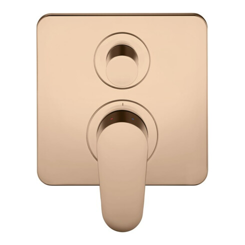 hansgrohe Fertigset Axor Citterio M UP-Wannen-Einhebelmischer, polished red gold