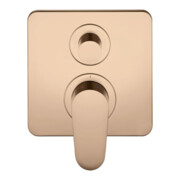 hansgrohe Fertigset Axor Citterio M UP-Wannen-Einhebelmischer, polished red gold