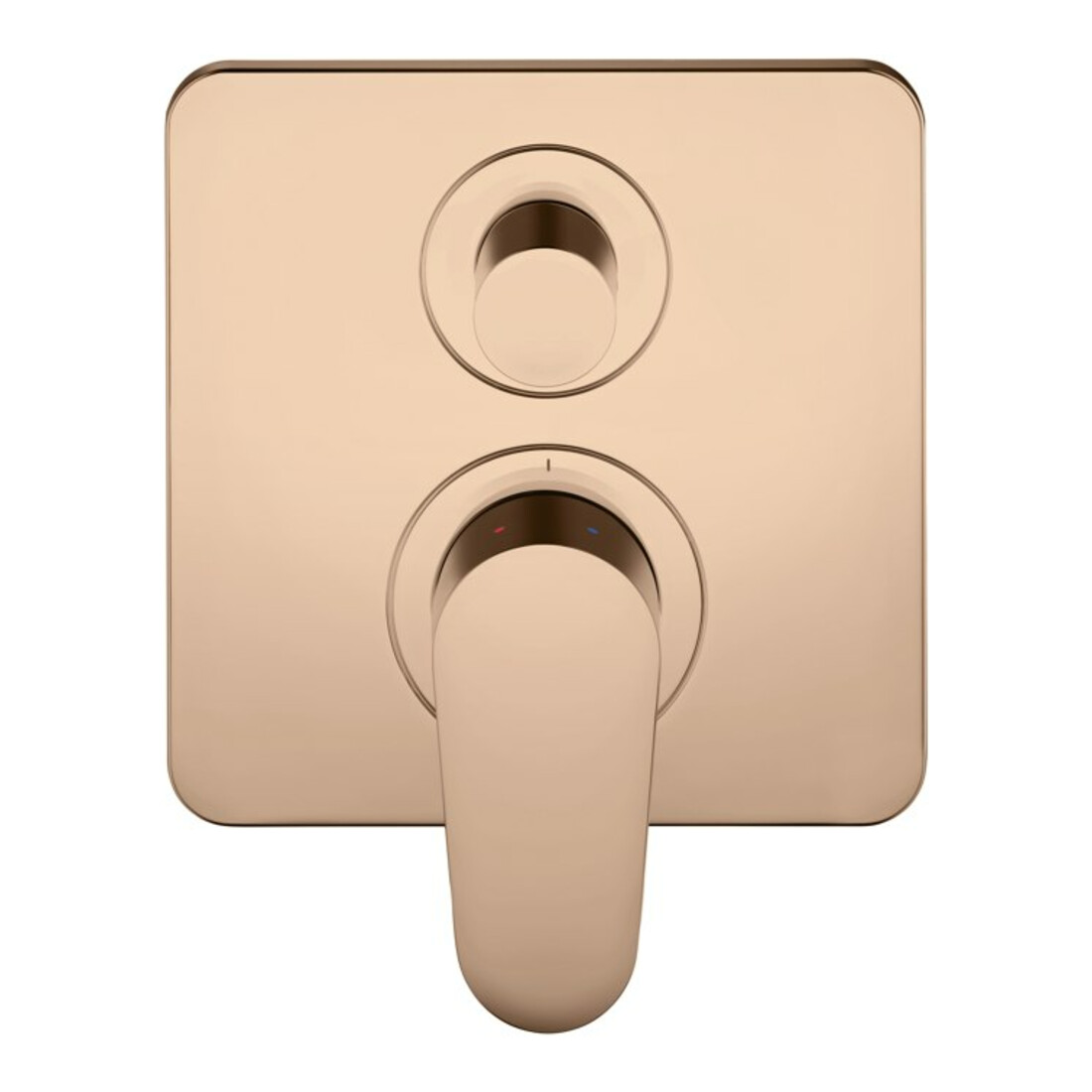hansgrohe Fertigset Axor Citterio M UP-Wannen-Einhebelmischer, polished red gold