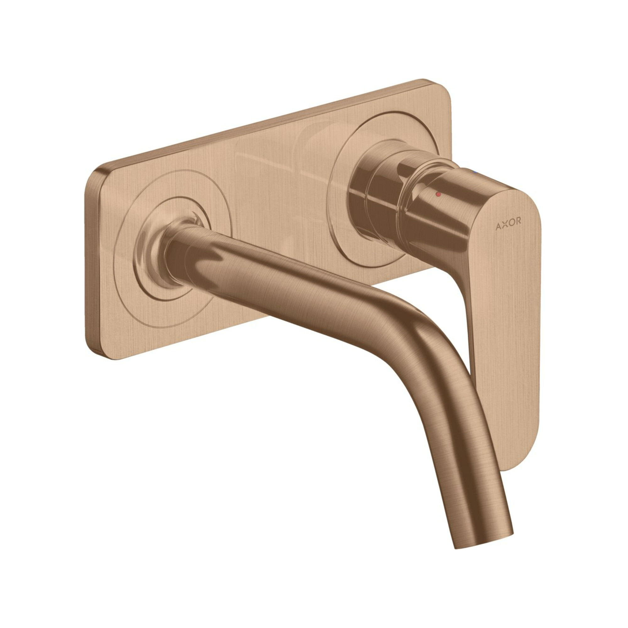 hansgrohe Fertigset Axor Citterio M UP-Waschtisch-Einhebelmischer, A 167mm, m Pl., brush. r gol