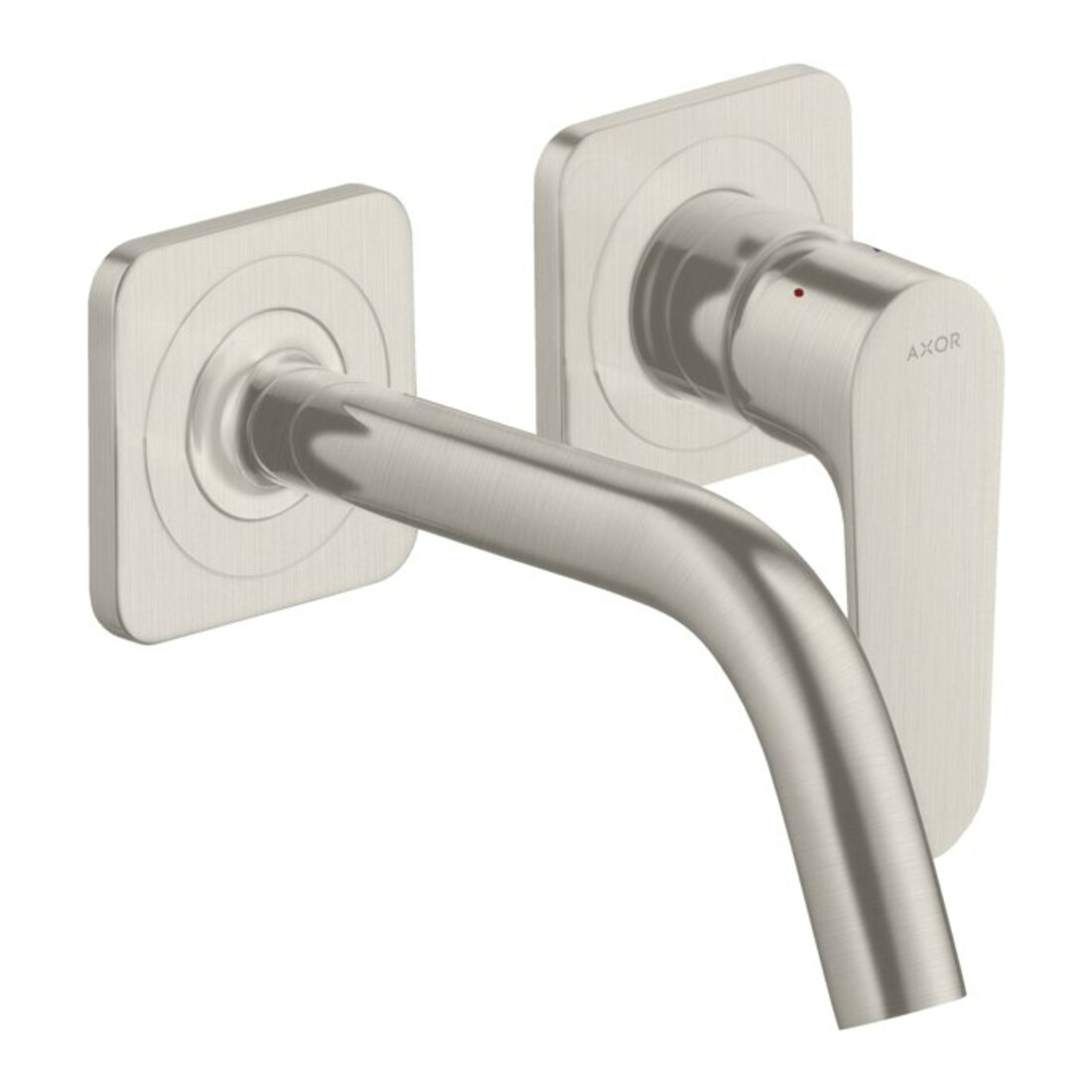 hansgrohe Fertigset Axor Citterio M UP-Waschtisch-Einhebelmischer, A 167mm, m Ros, Edelstahl-Optik